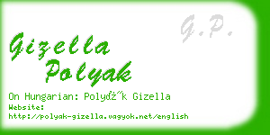 gizella polyak business card